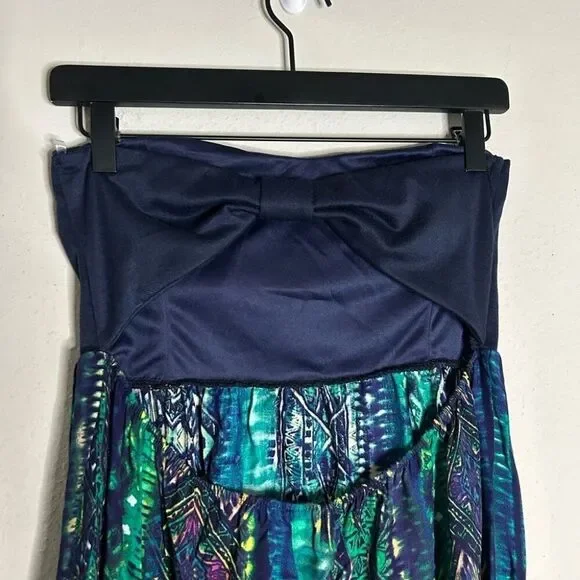 Copper Key Strapless Sweetheart Neckline Maxi Dress Size L - Picture 8 of 11